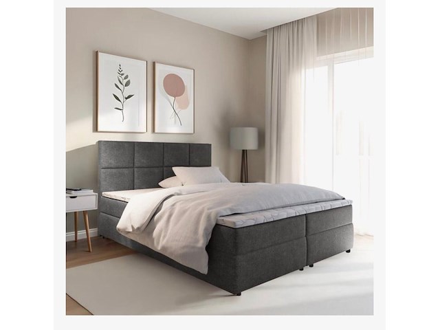 Boxspring - 200 x 180 cm.-incl. topper 4 cm. - afbeelding 1 van  2