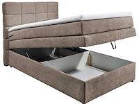 Boxspring tahoe 120x200cm met opbergruimte - taupe - afbeelding 1 van  3