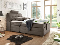 Boxspringbet 120 x 200 elektrisch - matrastopper, hoofdsteun en opbergruimte in het hoofdeinde. - afbeelding 1 van  8