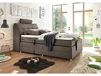Boxspringbet 120 x 200 elektrisch - matrastopper, hoofdsteun en opbergruimte in het hoofdeinde. - afbeelding 2 van  8
