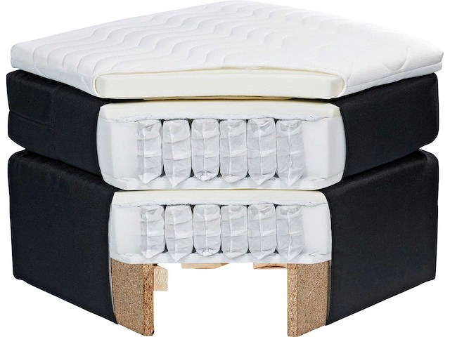 Boxspringbet 120 x 200 elektrisch - matrastopper, hoofdsteun en opbergruimte in het hoofdeinde. - afbeelding 5 van  8