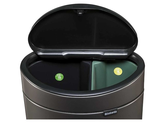 Brabantia touch bin recycling bin - 10+23 l - platina - afbeelding 4 van  4