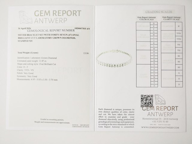 Bracelet 11.87ct - afbeelding 7 van  7