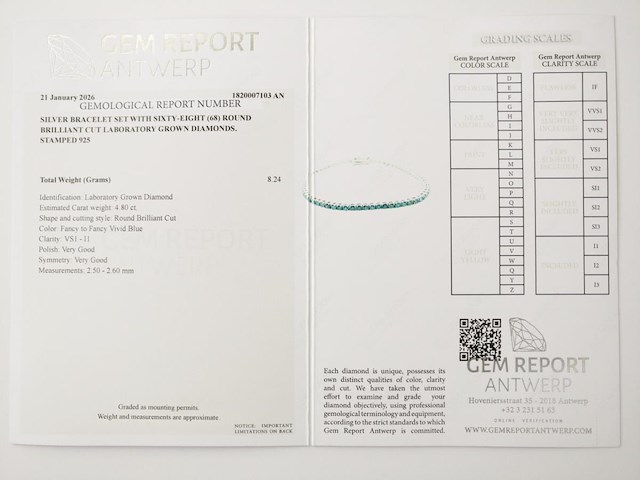 Bracelet 4.80ct - afbeelding 8 van  8