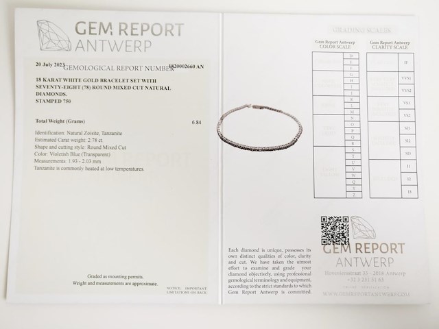 Bracelet tanzanite - afbeelding 5 van  5