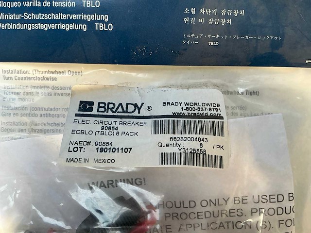 Brady 90854 circuit breaker (60x) - afbeelding 2 van  2