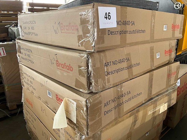 Brafab 4840-5a/-72a outdoor kitchen frame tuinmeubel toebehore (9x) - afbeelding 2 van  4