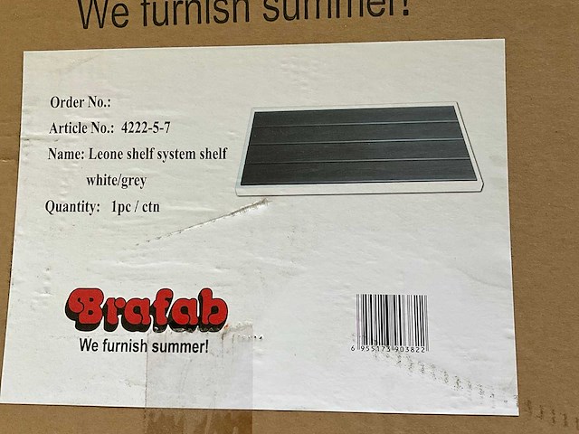 Brafab leone shelf system shelf tuinmeubel toebehoren (20x) - afbeelding 2 van  5