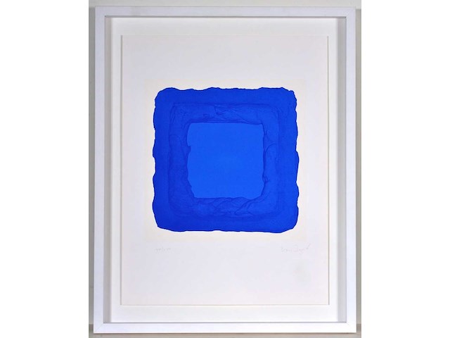 Bram bogart - blauw - zeefdruk - afbeelding 1 van  4