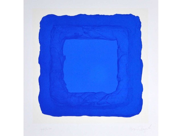 Bram bogart - blauw - zeefdruk - afbeelding 2 van  4