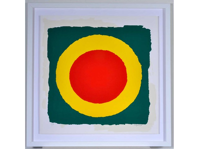 Bram bogart - grote kleurenzeefdruk - ingelijst - afbeelding 1 van  11