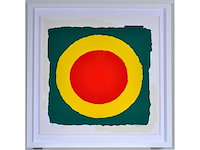 Bram bogart - grote kleurenzeefdruk - ingelijst