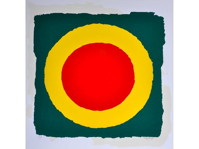 Bram bogart - grote kleurenzeefdruk - ingelijst - afbeelding 4 van  11