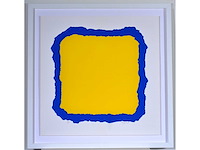 Bram bogart - grote kleurenzeefdruk - ingelijst - afbeelding 1 van  10