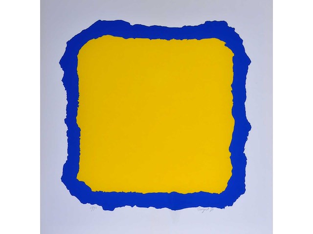 Bram bogart - grote kleurenzeefdruk - ingelijst - afbeelding 3 van  10