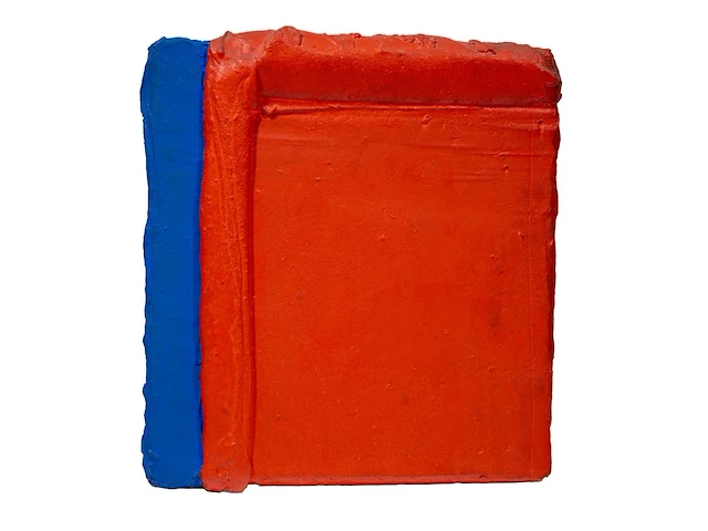 Bram bogart (1921-2012), 'oranjeenblauw', febr. 1970, mixed media 64 x 56 cm. (25.19 x 22.05 in.) - afbeelding 1 van  9