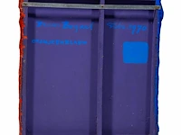 Bram bogart (1921-2012), 'oranjeenblauw', febr. 1970, mixed media 64 x 56 cm. (25.19 x 22.05 in.) - afbeelding 2 van  9
