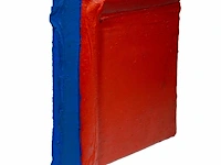 Bram bogart (1921-2012), 'oranjeenblauw', febr. 1970, mixed media 64 x 56 cm. (25.19 x 22.05 in.) - afbeelding 6 van  9