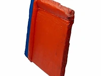 Bram bogart (1921-2012), 'oranjeenblauw', febr. 1970, mixed media 64 x 56 cm. (25.19 x 22.05 in.) - afbeelding 8 van  9