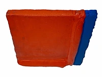Bram bogart (1921-2012), 'oranjeenblauw', febr. 1970, mixed media 64 x 56 cm. (25.19 x 22.05 in.) - afbeelding 9 van  9