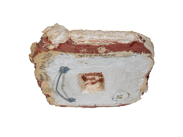 Bram bogart (1921-2012), 'witbruin', nr. 10, febr. 1975, 1/1, mixed media 45 x 34 cm. (17.71 x 13.39 in.) - afbeelding 8 van  11