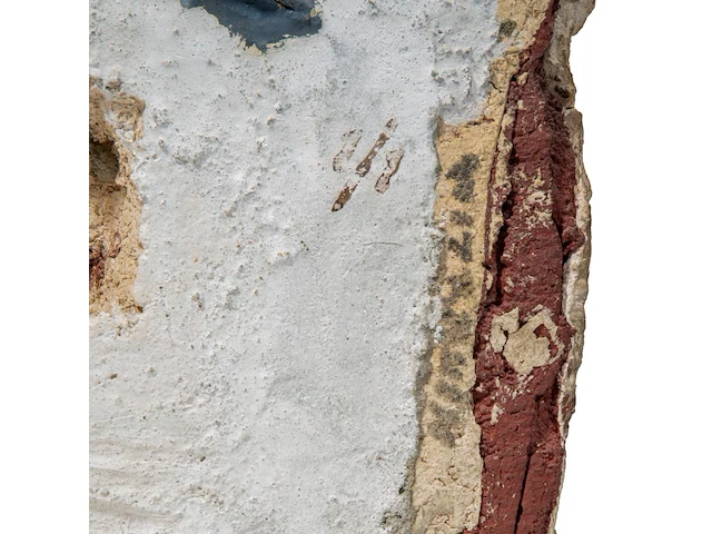 Bram bogart (1921-2012), 'witbruin', nr. 10, febr. 1975, 1/1, mixed media 45 x 34 cm. (17.71 x 13.39 in.) - afbeelding 10 van  11