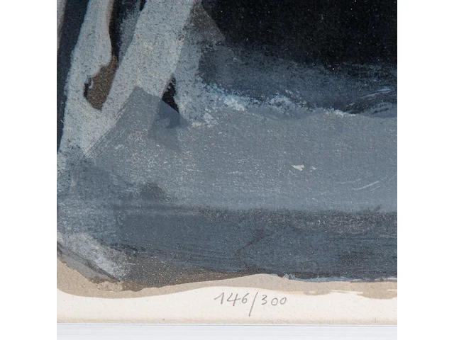 Bram van velde (1895-1981), abstract composition, lithograph, n° 146/300 48 x 65 cm. (18.89 x 25.58 in.), frame: 50 x 67 cm. (19.67 x 26.37 in.) - afbeelding 5 van  5