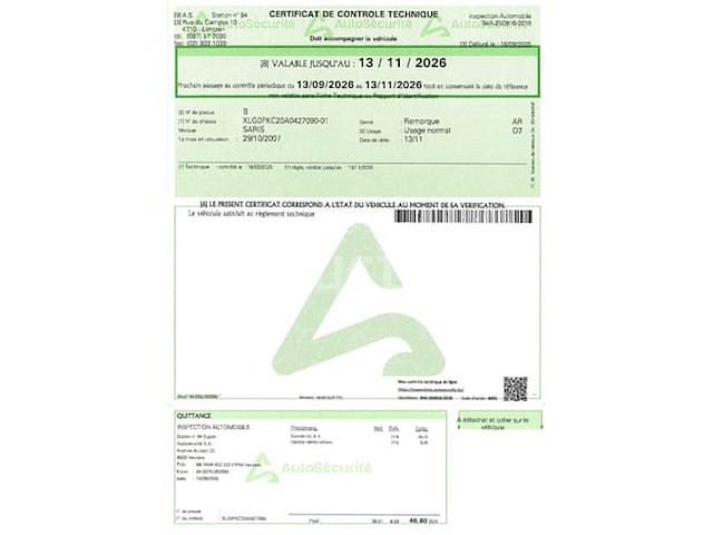 Brand dubbelassige geremde aanhanger (xlg0pkc20ao427090) - afbeelding 9 van  10