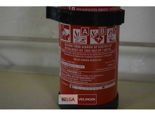 Brandblusser 1kg - afbeelding 3 van  3