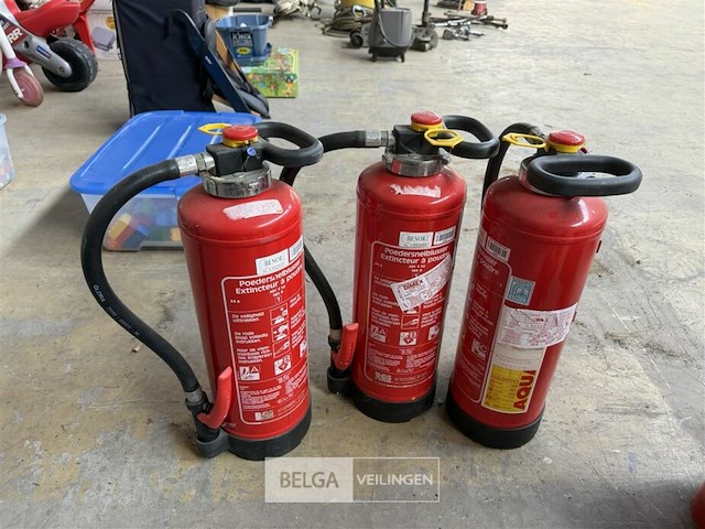 Brandblussers (3x) - afbeelding 1 van  2