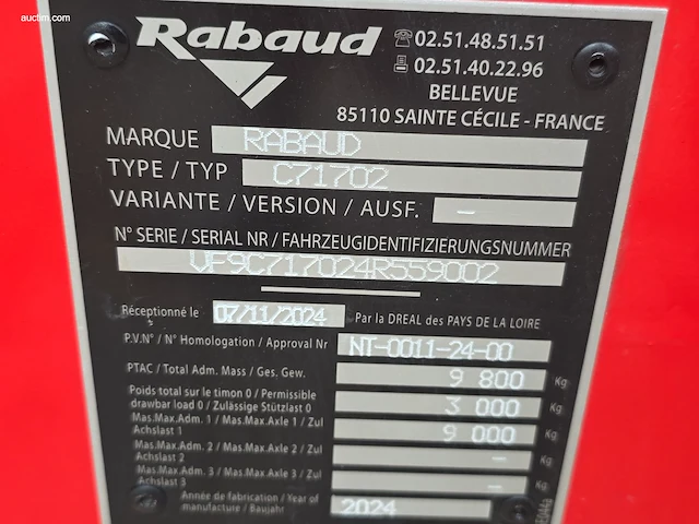 Brandhoutprocessor / zaag-kloofmachine rabaud-... - afbeelding 5 van  68