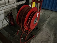 Brandslanghaspel op kar - afbeelding 2 van  3