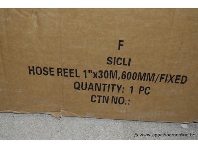 Brandslanghaspel, sicli, 1"x30m, 600mm - afbeelding 2 van  2