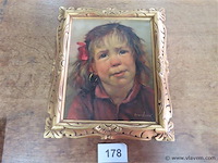 Brandsma olie op doek, gesigneerd, 31x36cm - afbeelding 1 van  3