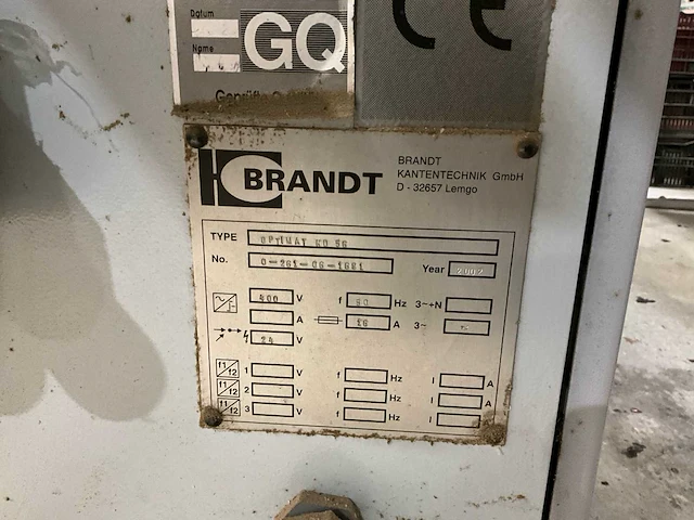 Brandt optimal kd 56 cnc kantenaanlijmmachine - afbeelding 12 van  20