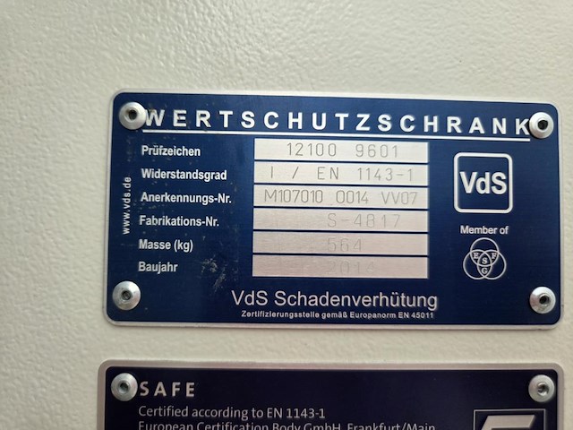 Brandveilige kluis sistec - afbeelding 6 van  11