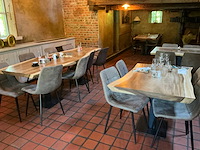 Brasserietafel met massief houten tafelblad (2x) - afbeelding 4 van  5