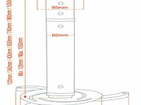 Bratek projector plafondbeugel - afbeelding 3 van  3