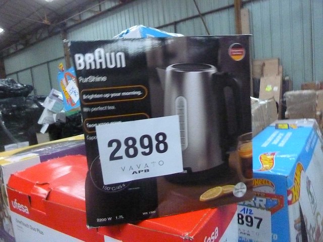 Braun kettle wk1500bk black 2200 w 1,7 l roestvrij staal - afbeelding 4 van  4