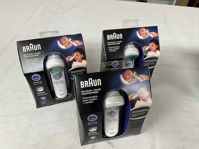 Braun ntf 3000 no touch + touch thermometer (3x) - afbeelding 2 van  5