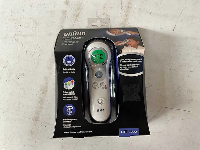 Braun ntf 3000 no touch + touch thermometer (3x) - afbeelding 3 van  5