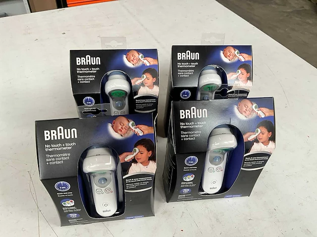 Braun ntf 3000 no touch + touch thermometer (4x) - afbeelding 2 van  5