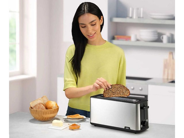 Braun purshine ht 1610 bk broodrooster, 25 cm broodgleuf - afbeelding 2 van  5