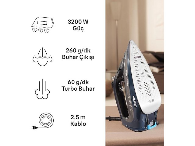 Braun texstyle 9 stoomstrijkijzer - afbeelding 4 van  4