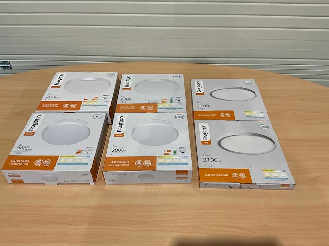Braytron plafondlamp (6x) - afbeelding 1 van  4