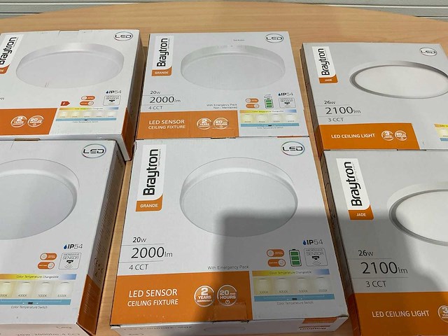Braytron plafondlamp (6x) - afbeelding 4 van  4