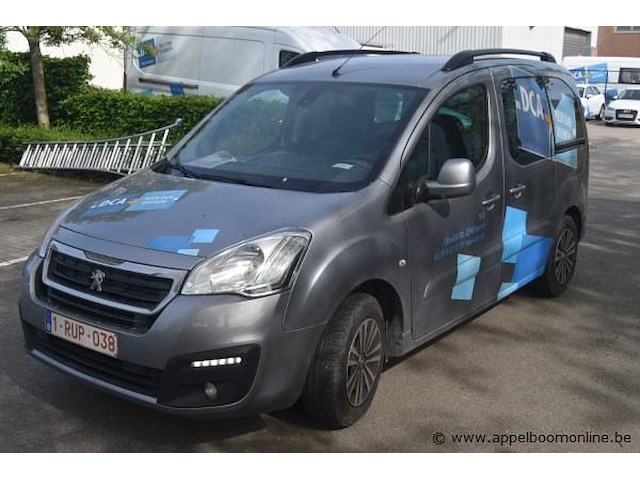 Break peugeot, partner, vf37jbhw6gj808955, 1e insch 06/03/2017, 1560cm³, 55kw, diesel, euro 6b, 166791km, inschrijvingsbewijs deel i en ii, keuringsbewijs (geldig tot 06/03/2027), gelijkvormigheidsattest - afbeelding 1 van  20