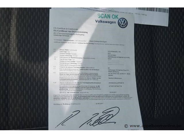 Break volkswagen, golf, wvwzzzauzjp508678, 1e insch 16/08/2017, 1598cm³, 66kw, diesel, euro 6b, 173285km, inschrijvingsbewijs deel i en ii, keuringsbewijs (geldig tot 16/08/2026), gelijkvormigheidsattest - afbeelding 10 van  19