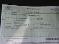 Break volkswagen, golf, wvwzzzauzjp508678, 1e insch 16/08/2017, 1598cm³, 66kw, diesel, euro 6b, 173285km, inschrijvingsbewijs deel i en ii, keuringsbewijs (geldig tot 16/08/2026), gelijkvormigheidsattest - afbeelding 11 van  19