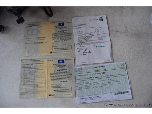 Break volkswagen, touran,wvgzzz1tzdw070345 , 1e insch 15/01/2014, 1598cm³, 77kw, diesel, euro 5, 236093km, inschrijvingsbewijs deel i en ii, keuringsbewijs (geldig tot 15/01/2027), gelijkvormigheidsattest - afbeelding 17 van  21